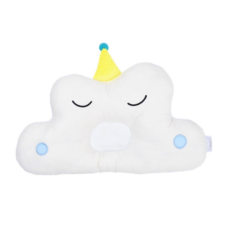 Cotton Cloud Shape Baby Sleeping Head Positioner Pillow Embroidery Newborn Stroller Pram Cushion 0-1Year