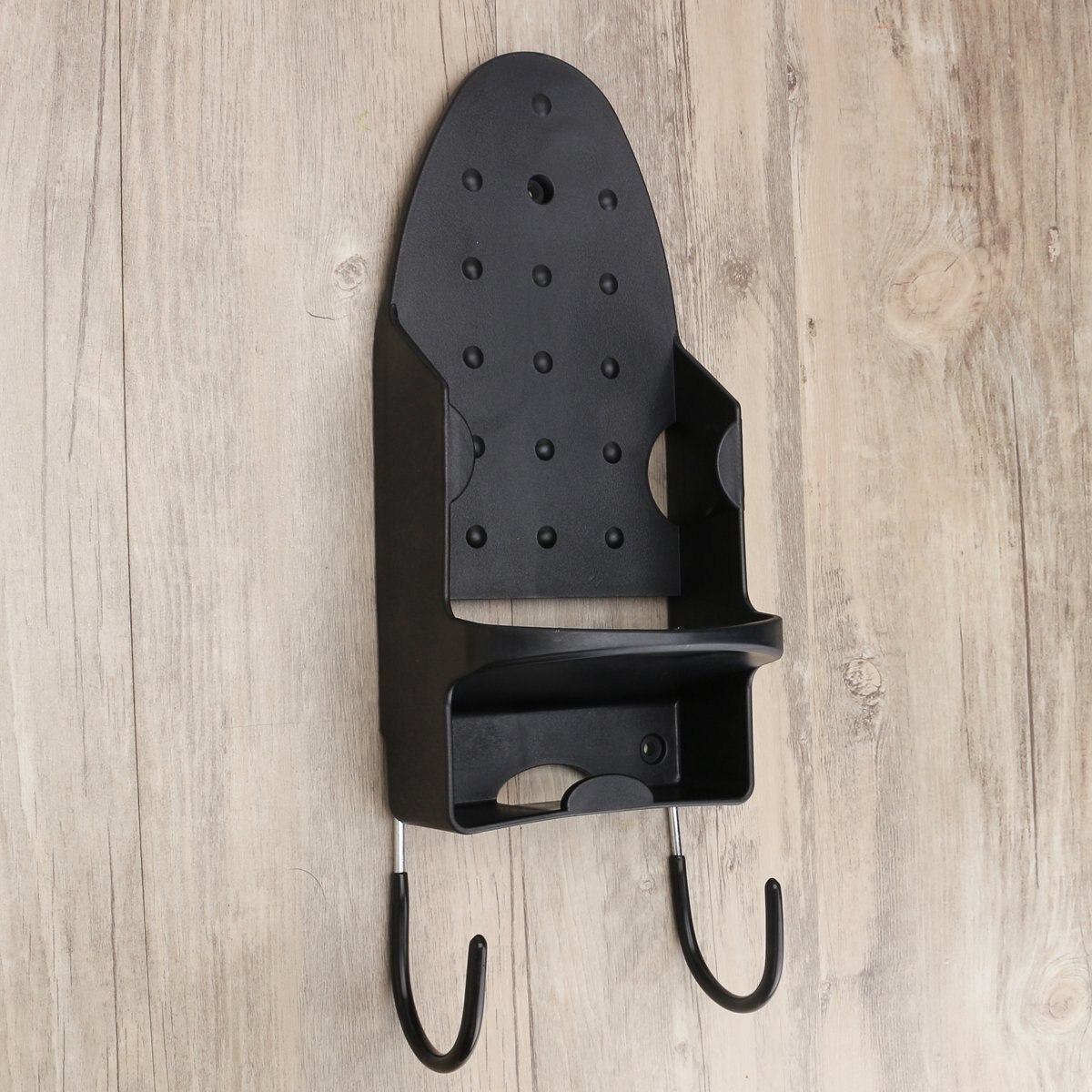 White/Black Ironing Board Storage Over The Door Hook Iron Holder Home Laundry Wall Mounted Rack Hotel