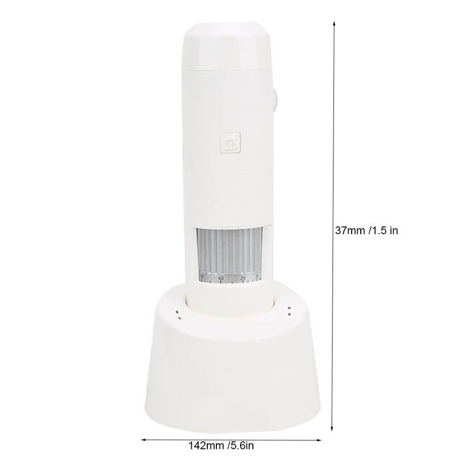 Trådløs wifi mikroskop digital mikroskop ht -w35 5-200x forstørrelse indbygget foto video med base us stik 110-240v