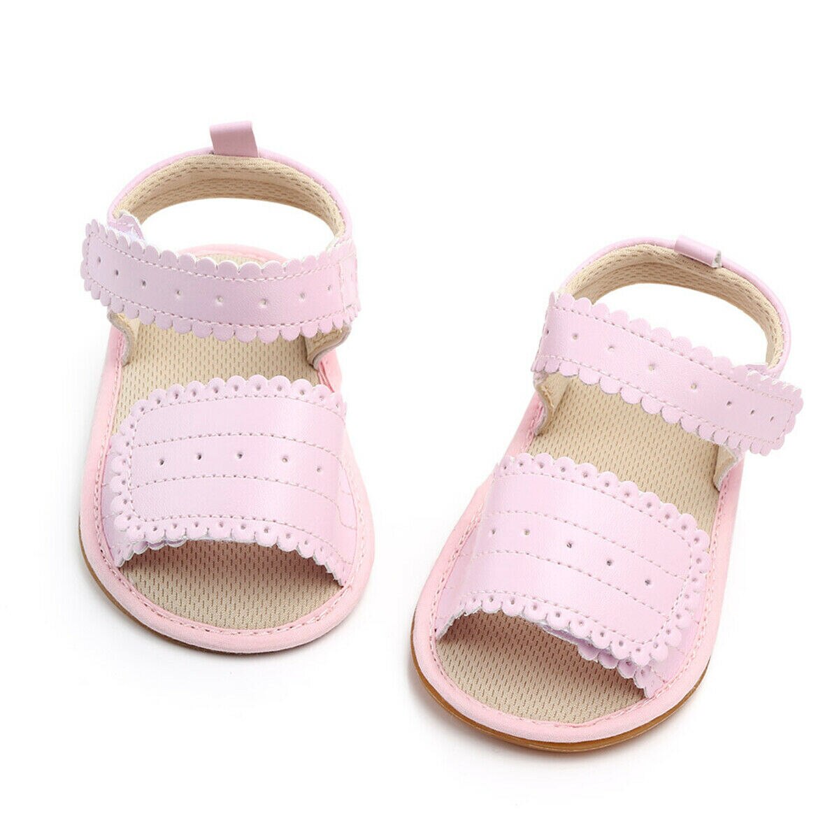Criança bebê meninas meninos sandálias de couro do plutônio borla sólido causal sapatos
