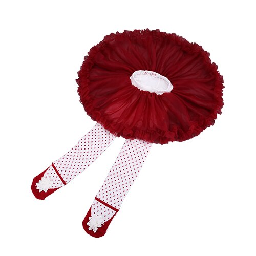 Gooulfi-medias de malla de algodón para niña recién nacida, pantis de Color sólido para niña, medias informales rosas para niña de 12 a 18 meses: D.Red / 12-18m