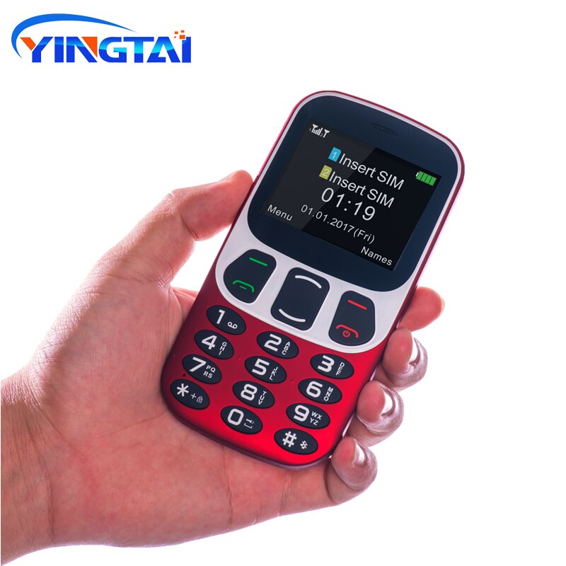 Telefones celulares virtuais da barra do teclado da tela grande de yingtai/tecla melhores do que o telefone móvel sênior 1000 mah 2.4 "de nokia para idosos fm