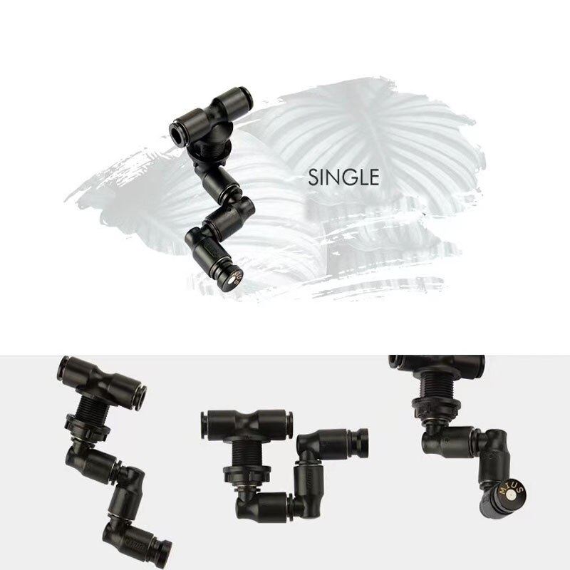 Mist Sprinkler Nozzle Adjustable Misting Nozzle Landscape Spray Garden Watering Irrigation Sprinkler Accessorie 1/2/4 Head: One Head