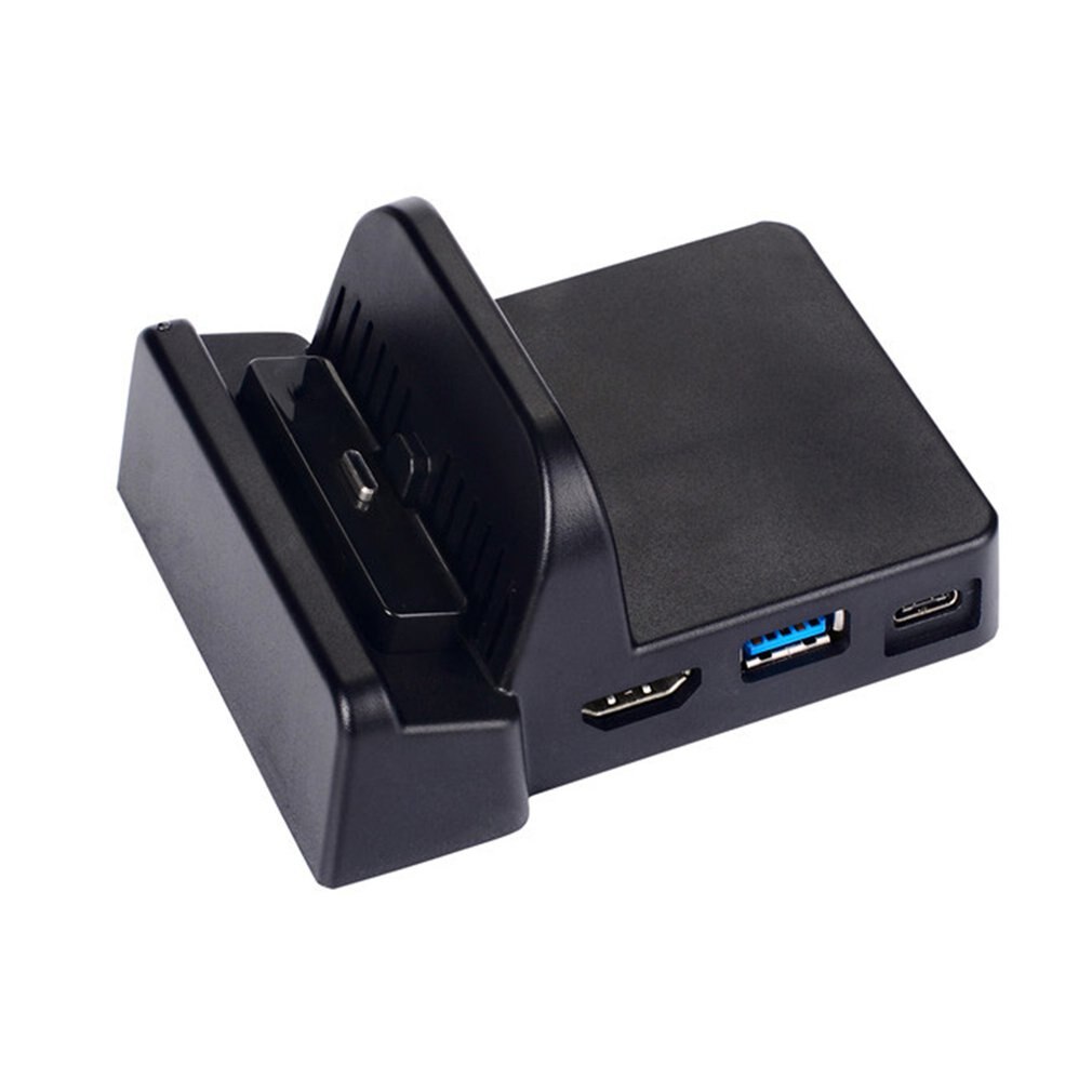 HDMI Charging Dock Station Bracket HDMI Video Conversion Charging Charger Base for Nintend Switch Host