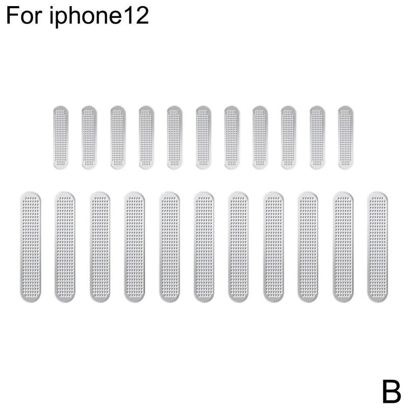 Uniwersalny głośnik robić telefonu słuchawka netto przeciwkurzowe naklejki mini 12 siatka Dropshipping dla Iphone12 Q2W5: srebro 12