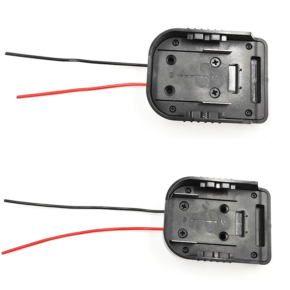 Batterikonverter adapter udgang diy kabelforbindelse plast varmebestandig skruefiksering tilbehør hjem til makita 18v