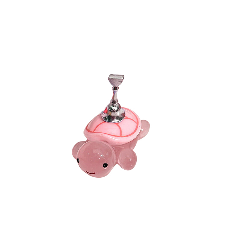 Magnetiska hållare tips för naglar liten sköldpadda naglar tillbehör verktyg display övningsträning nageldisplay stativ: Ljusgrön