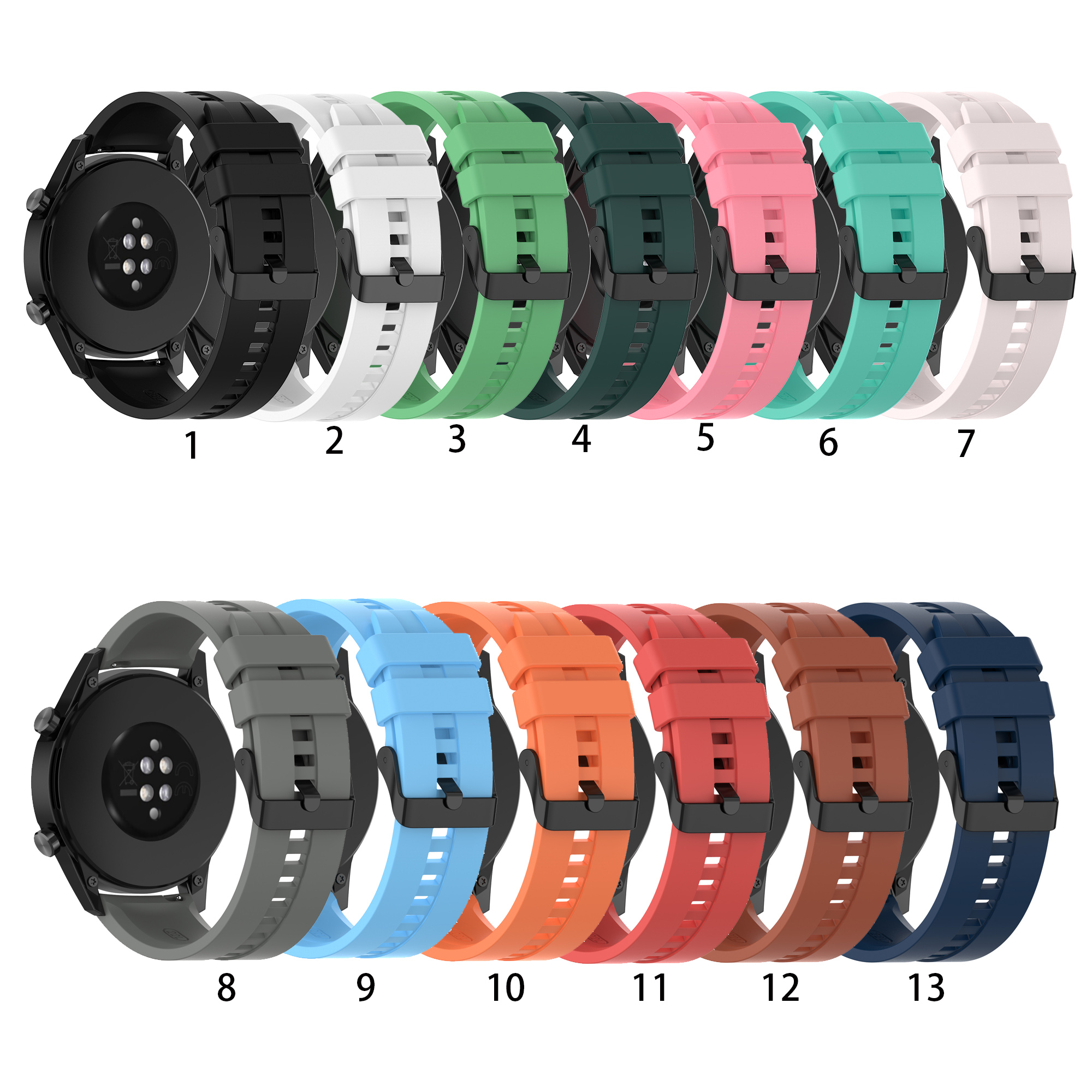 Bracelet de Sport en Silicone, 20mm 22mm, pour Garmin venus Sq Vivomove HR Vivoactive 3 Music