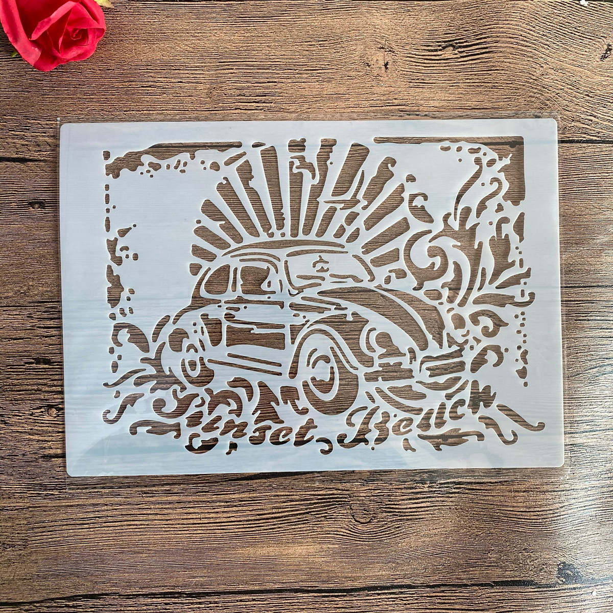 A4 size Stencil for Wall Painting Scrapbooking Stamp Album Decorative Embossing Craft Paper DIY Car cake Stencils