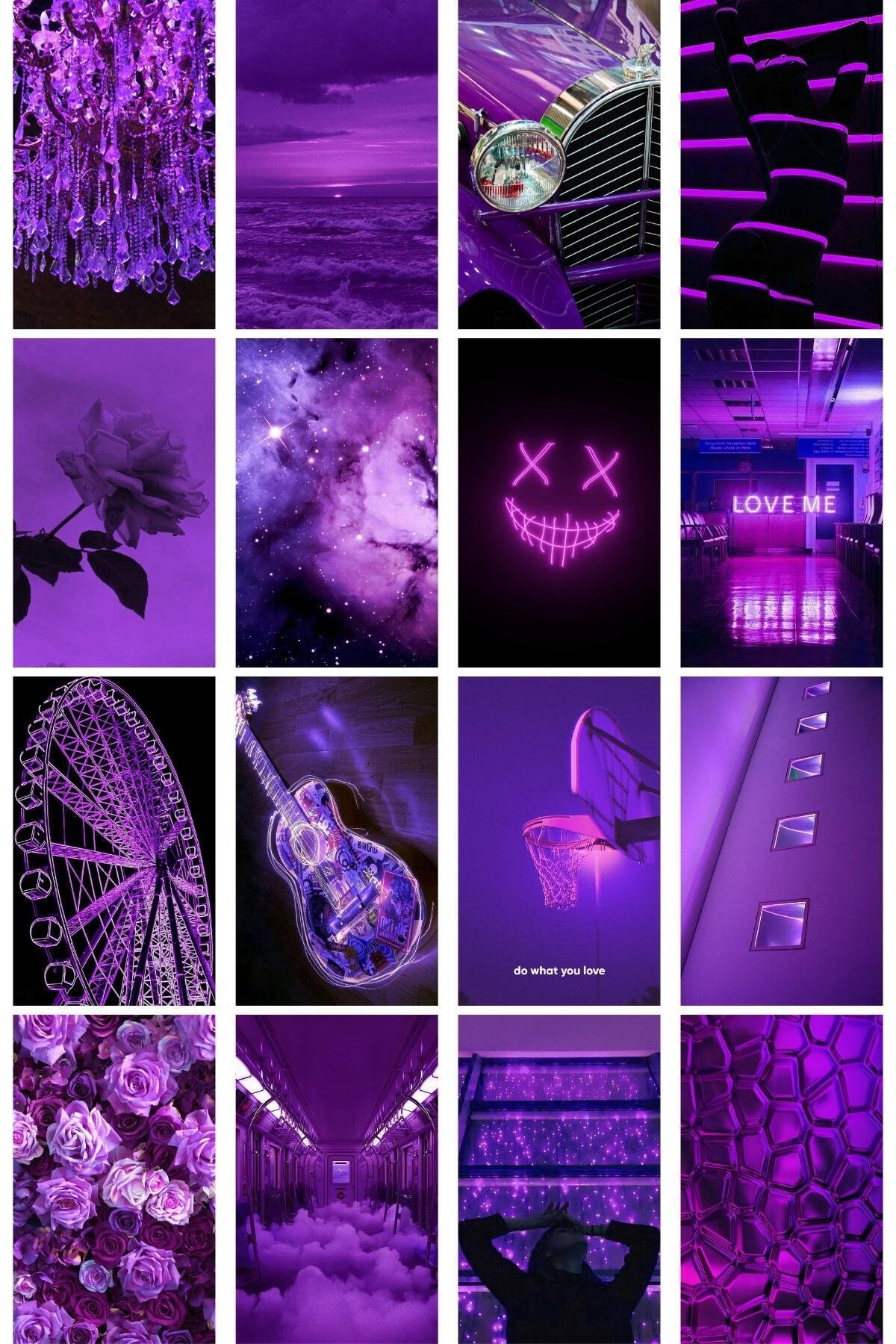 Purple Wall Poster Set-Collage Set - 40 Pcs-Thick ... – Grandado