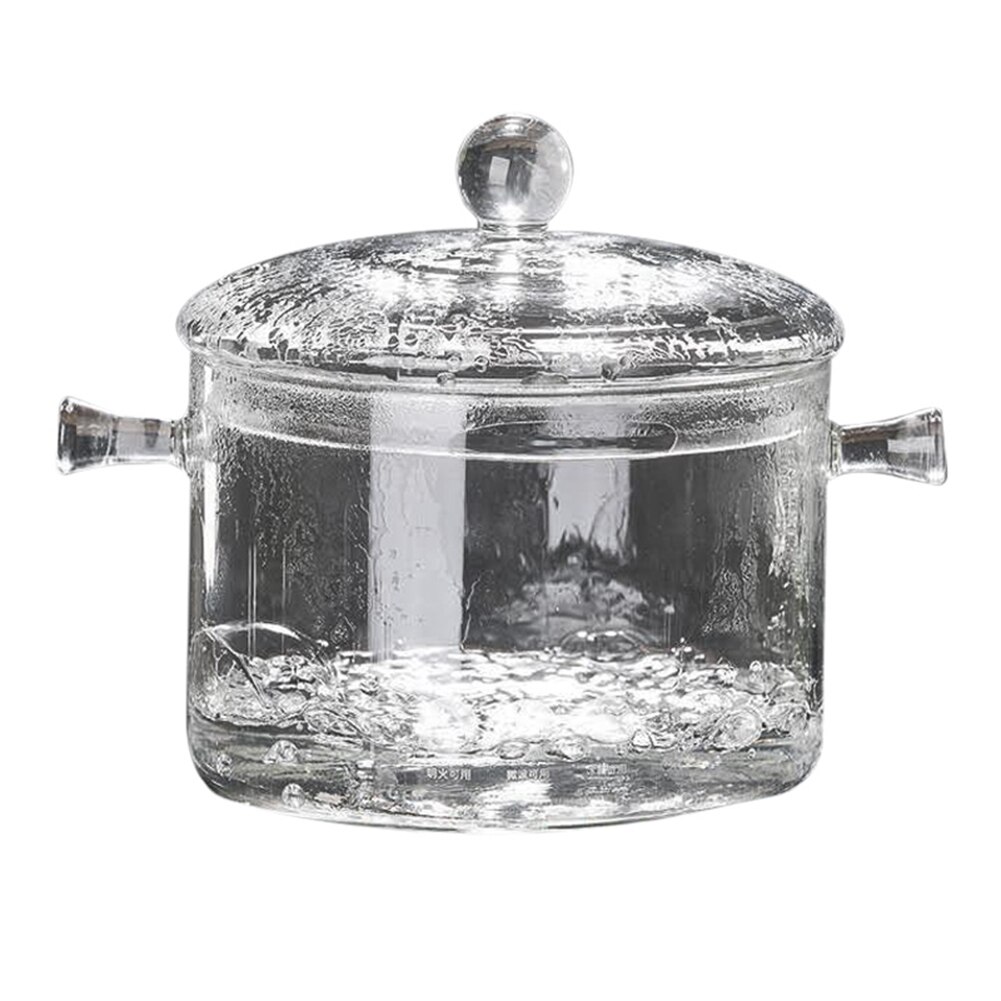 Hoge Borosilicaatglas Steelpan Kan Worden Verwarmd In Een Elektrische Aardewerk Oven Met Een Glas Pan Bedekt In Een Glas bubble Kom Mjj: 15cm Binaural