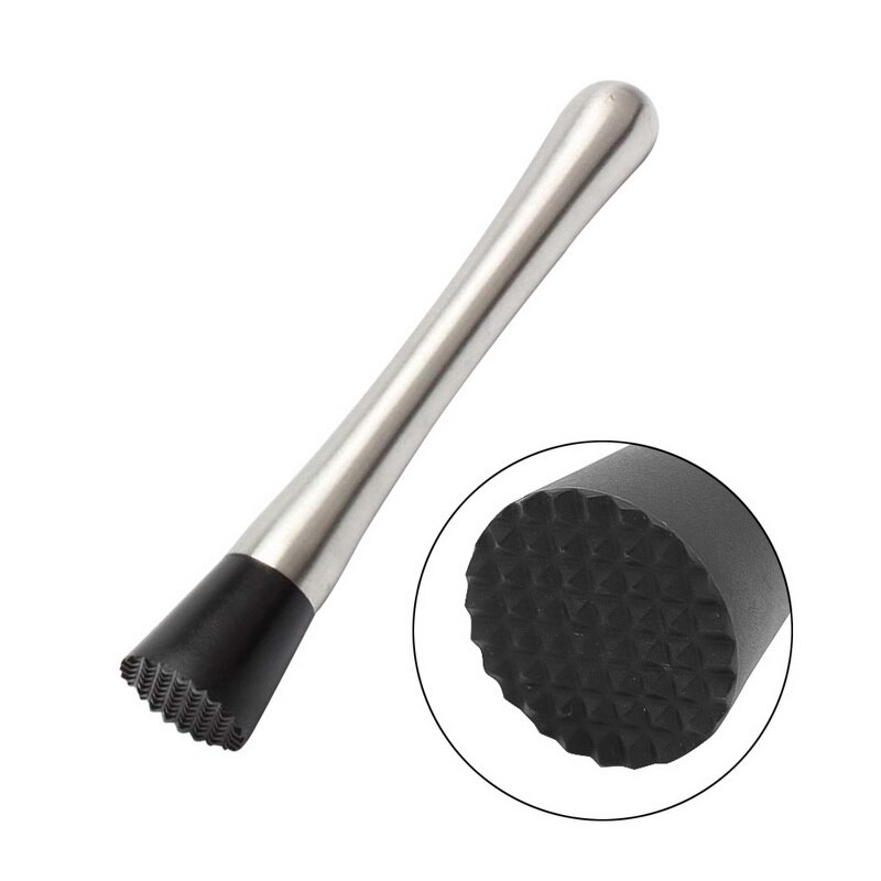 Boston Cocktail Shakers Martini Steel Cocktail Shaker Mixer Wine Boston Shaker For Bartender Drink Party Bar Tools: Crushed ice pestle