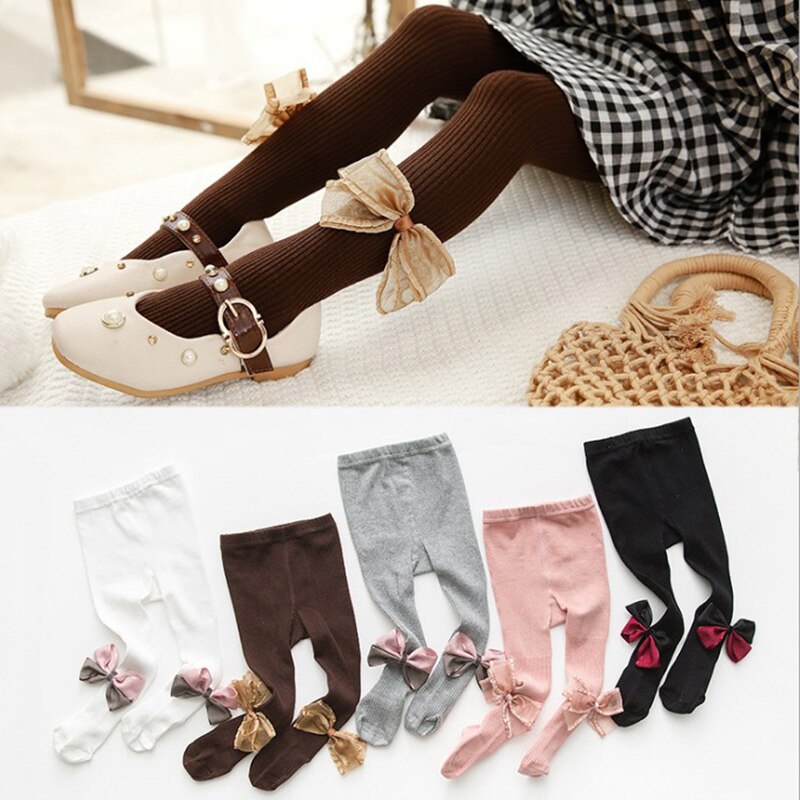 Filles bébé bande dessinée nœuds collants bébé fille collants coton enfants patchwork bas enfants vêtements