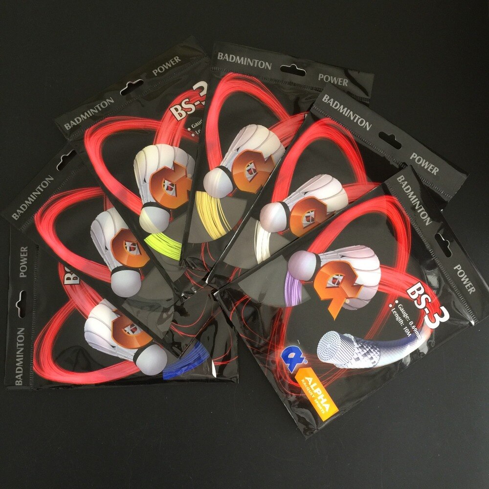 0.69Mm Badminton Racket String Hoge Treksterkte Training Badminton String 18-26lbs 20 Stks/partij BS3