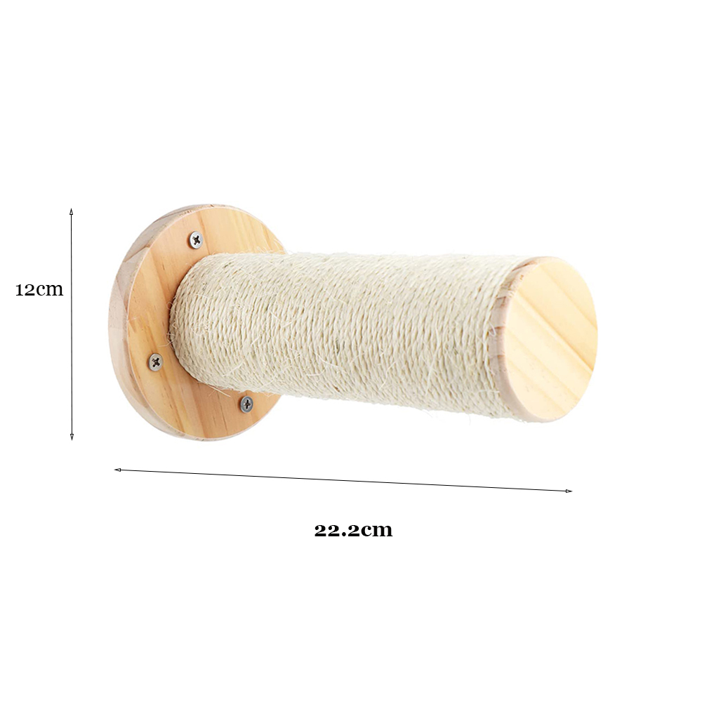 Hamac mural pour chat, meubles pour animaux de compagnie, ensemble d'étagères murales pour chaton, perche pour chat, poste d'escalade à gratter en bois, jouet pour maison d'arbre pour chat: Bourgogne