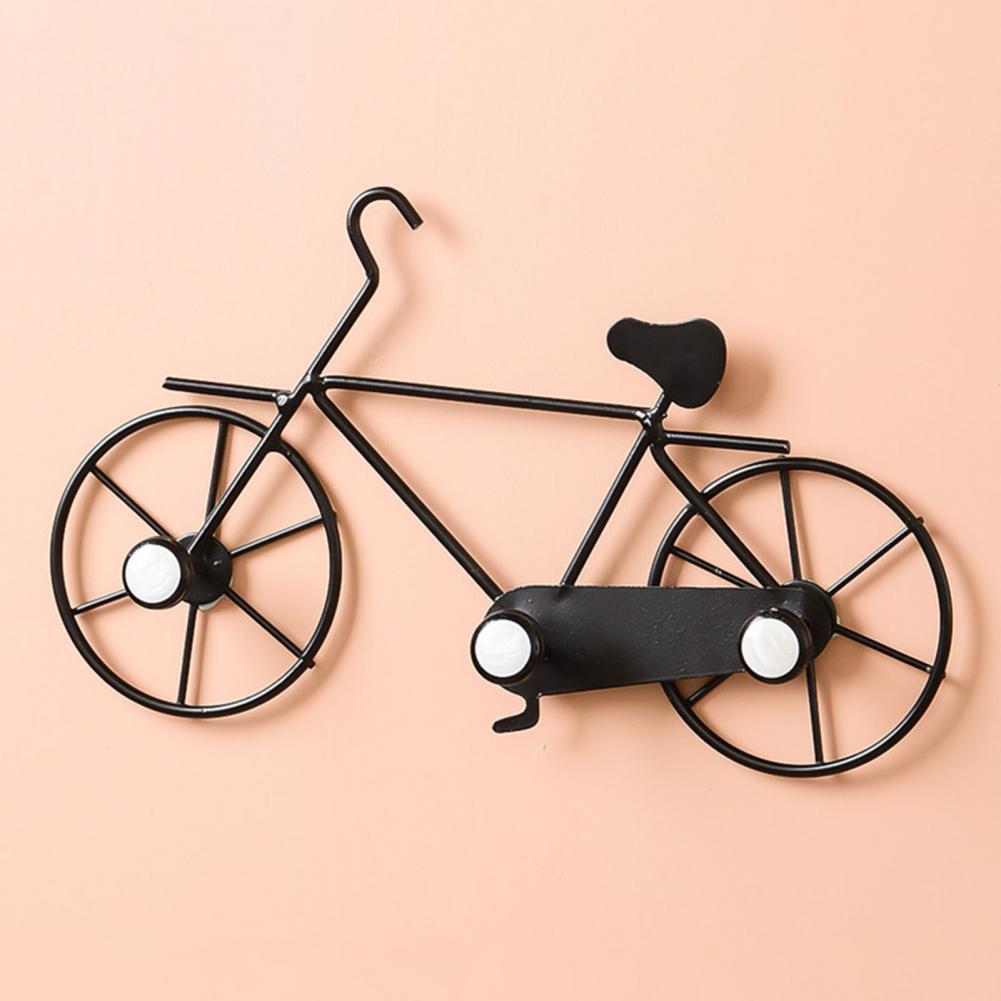 Gouden Fiets Vorm Muur Haken Decoratieve Haken Muur Art Decor Ijzeren Deur Haak Thuis Organizer Sleutelhouder Hoed Tas Haak hanger