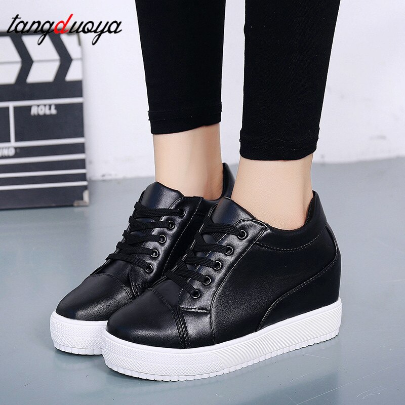 Platåsneakers damskor vita sneakers för kvinnor kilklackar sneakers fritidsskor kvinna höga platåskor dam sneaker