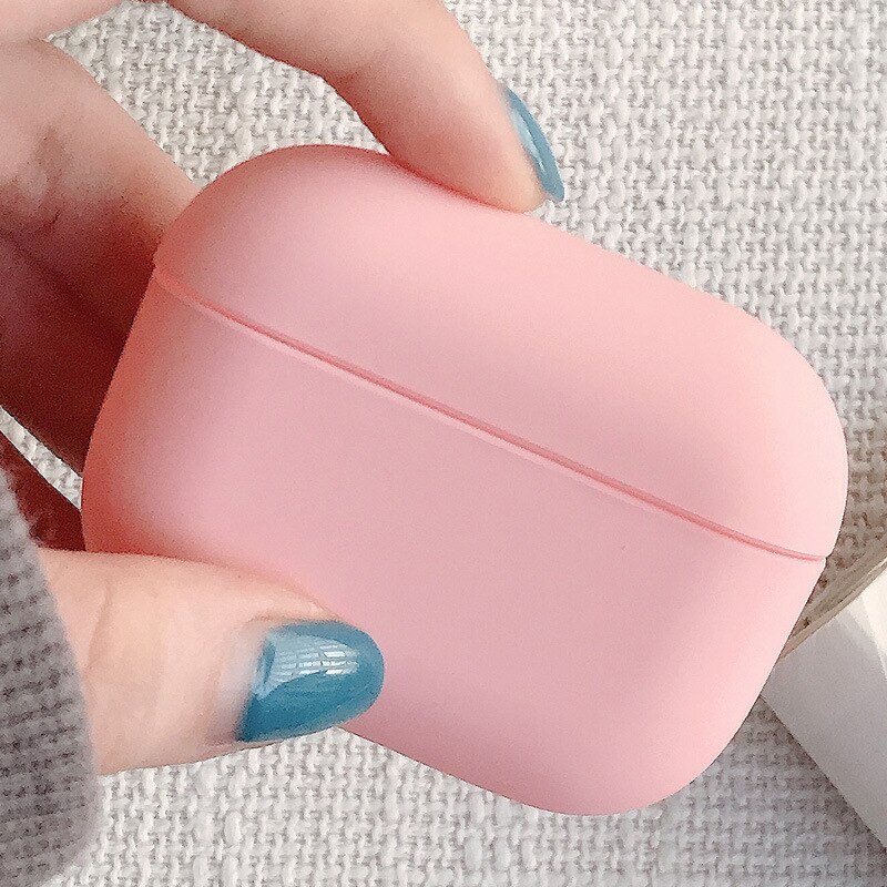 Original For Apple Airpods 1 2 Wireless Bluetooth Earphone Case Colorful Candy For Apple AirPods Pro PC Hard Cute Cover Box Case: pink for pro