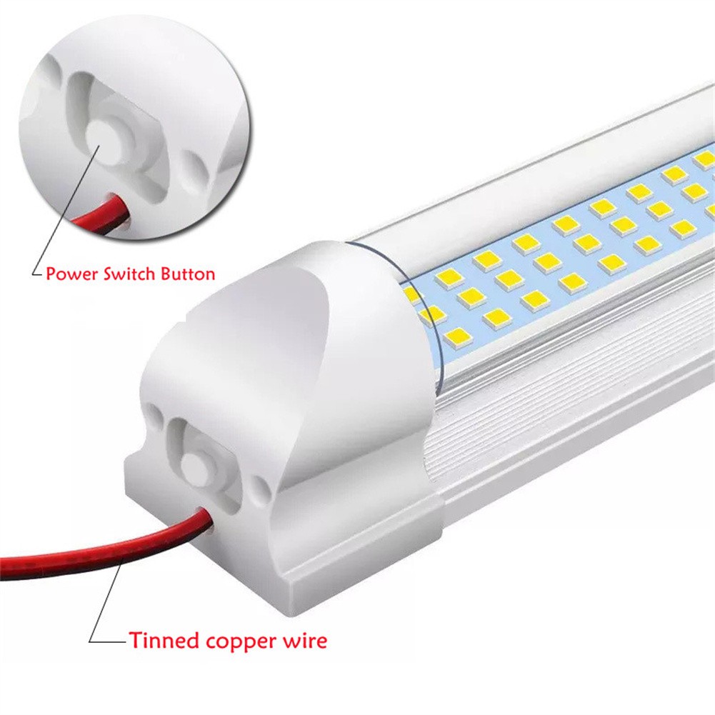 108 LED Interior Lamp Strip Bar Car Van Bus Caravan ON/OFF Switch 12V Boat Car Accessories High Light Bar