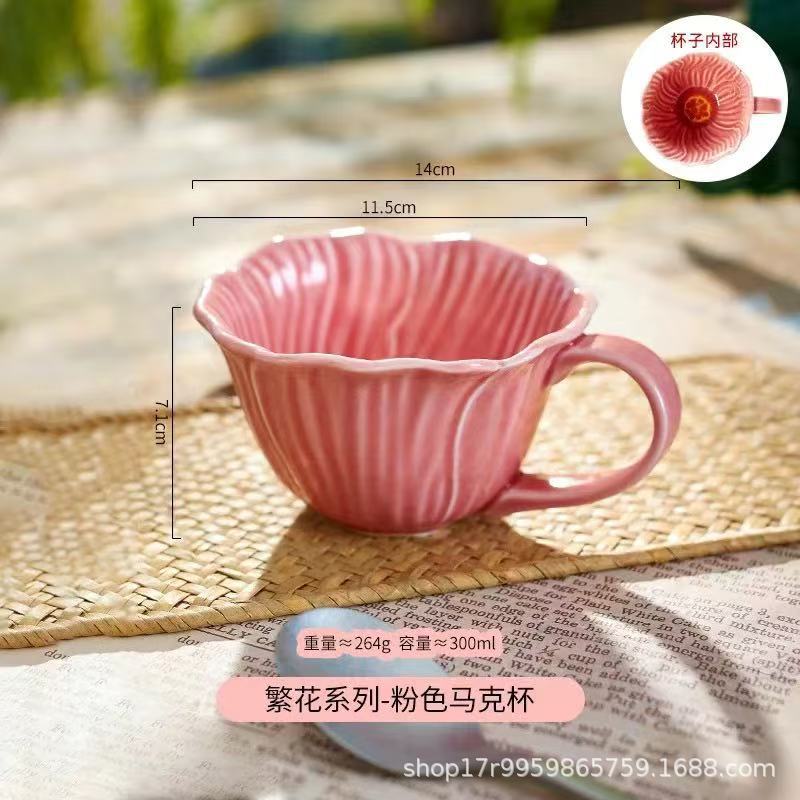 Keramische Bloem Serveerschaal Taart Dessertbord Bloem Keramische Kom Huishoudelijk Servies Set Eettafel Keuken Gereedschap Decoratie