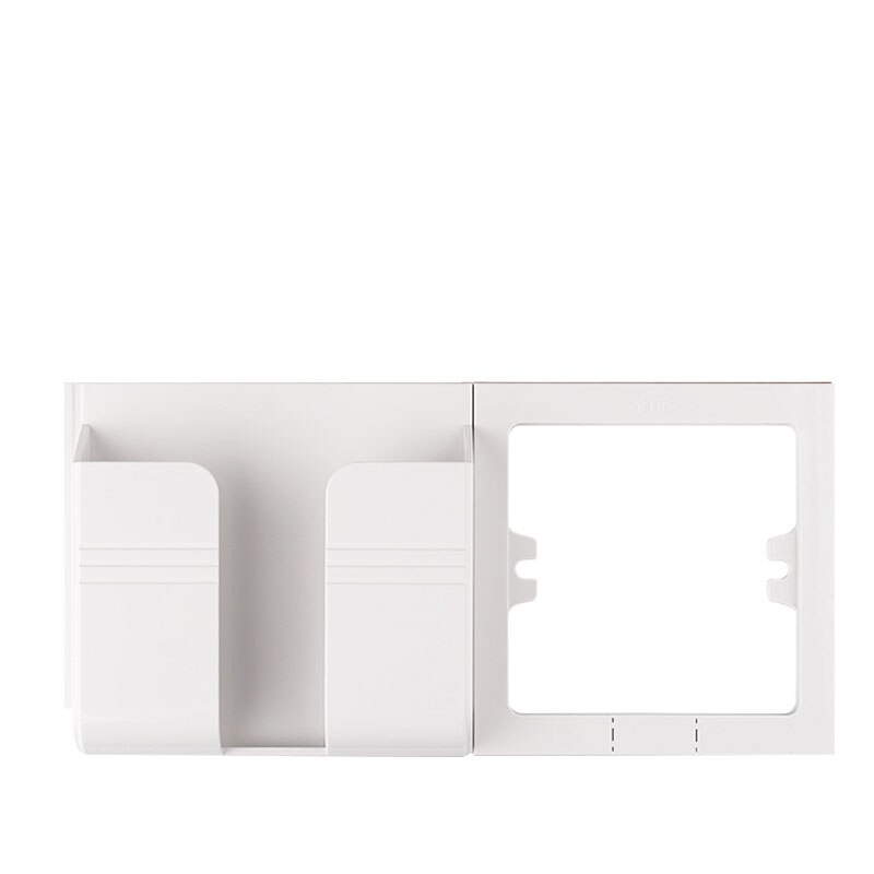 Bcsongben EU socket USB port wall charger 2.1A dual ports phone charger adapter plug socket Outlet Adapter Paste Holder: white