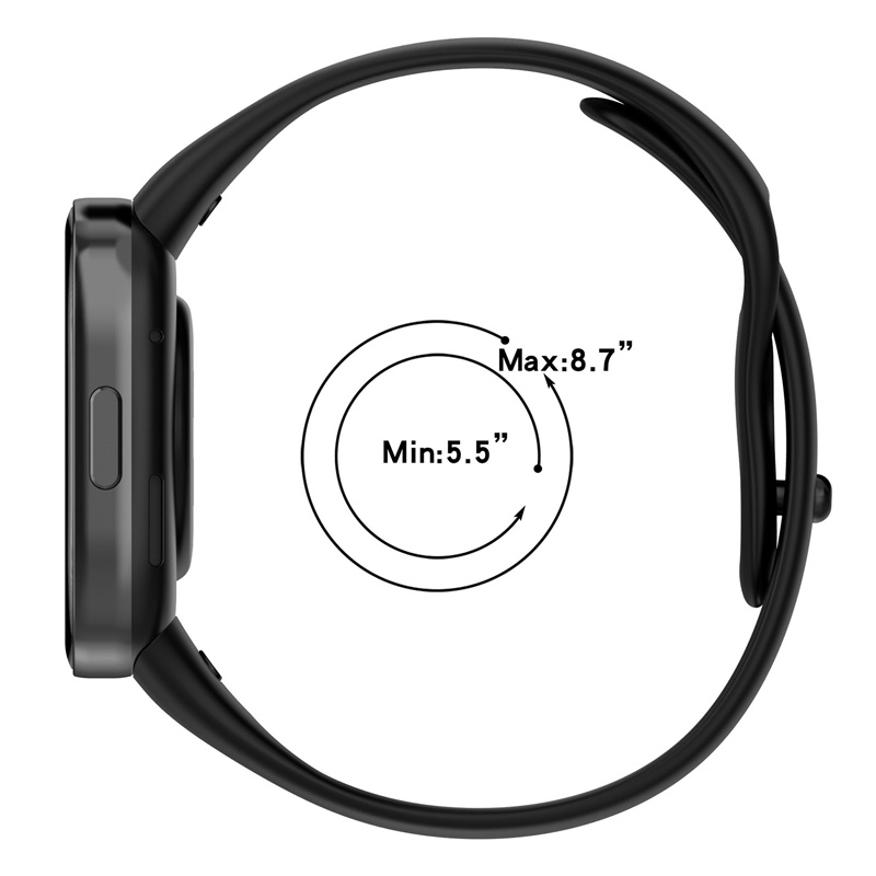 Siliconr rem til xiaomi redmi watch 3 udskiftningsrem redmi watch 3 active dobbeltfarvet blødt tpu + pc-etui armbånd armbånd