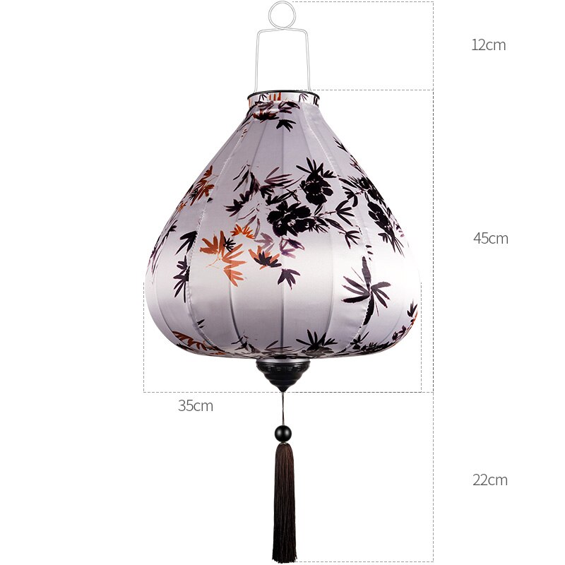 12/14inch Chinese Traditional Silk Lanterns Japan Waterproof Retro Style Scenic Spots Ancient Town Decor Palace Lantern: 8 14inch