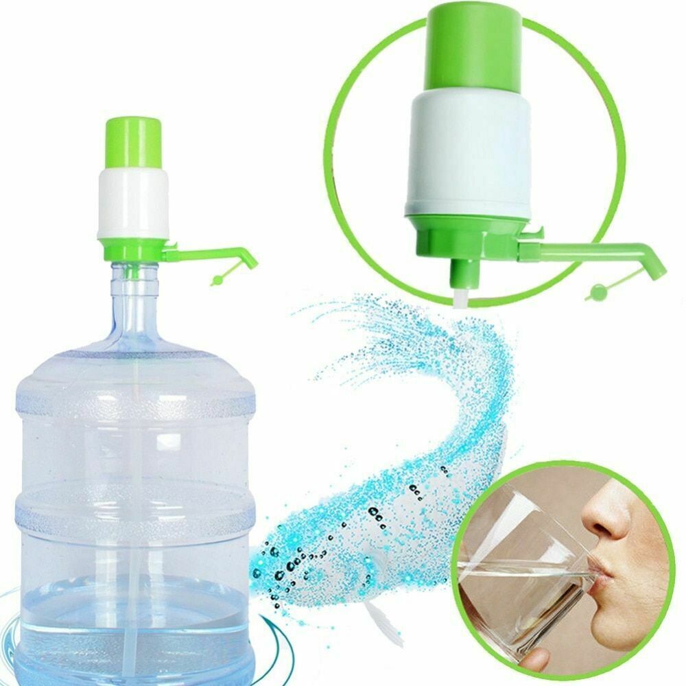 3 st plastflaska dricksvattenpump bärbar pumpdispenser handpress hemmakontor utomhus manuellt dricksverktyg