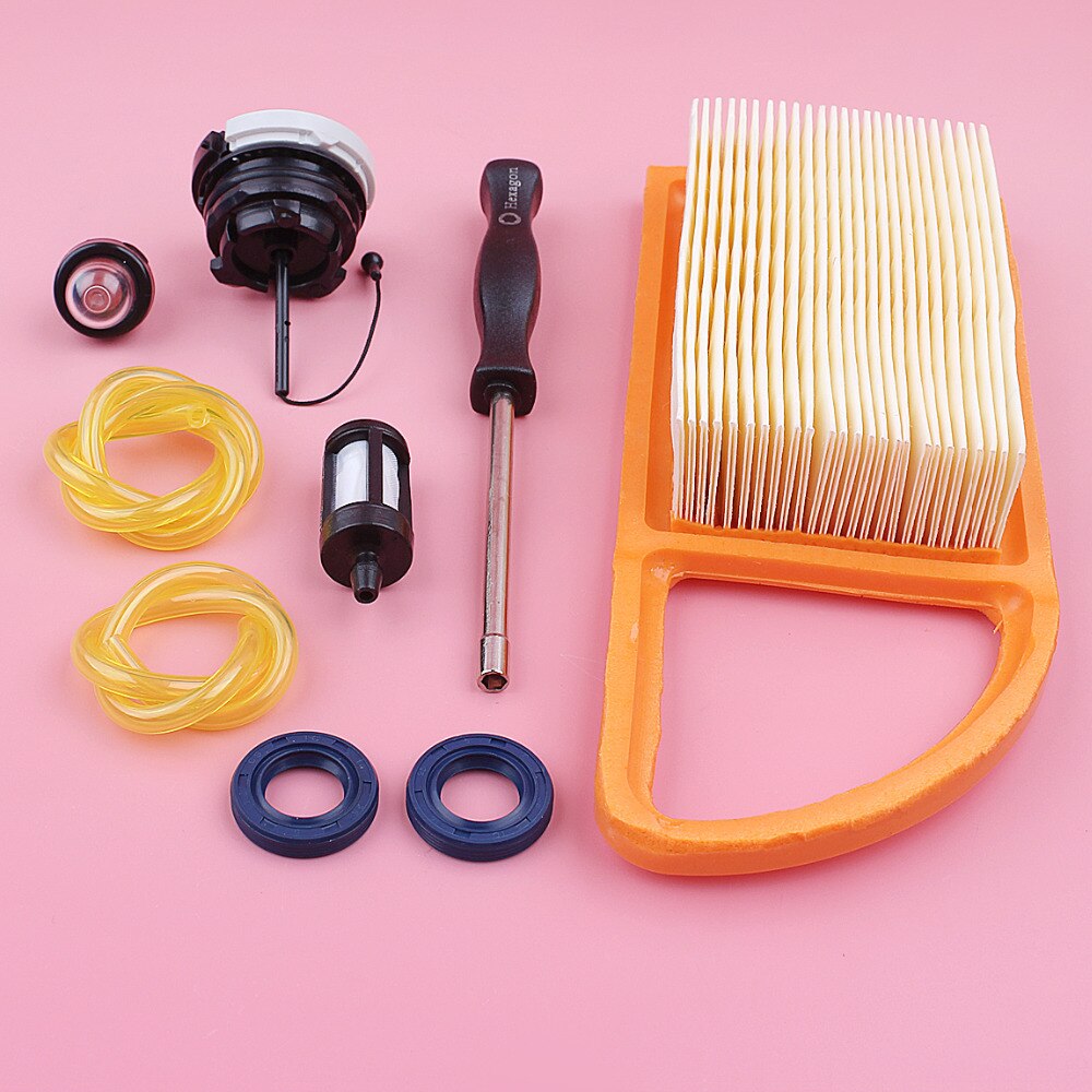 Luft Kraftstoff Filter Linie Schlauch Tank Cap Für Stihl BR500 BR550 BR600 Vergaser Einstellbare Werkzeug Öl Dichtung Gebläse Ersetzen Ersatz teil