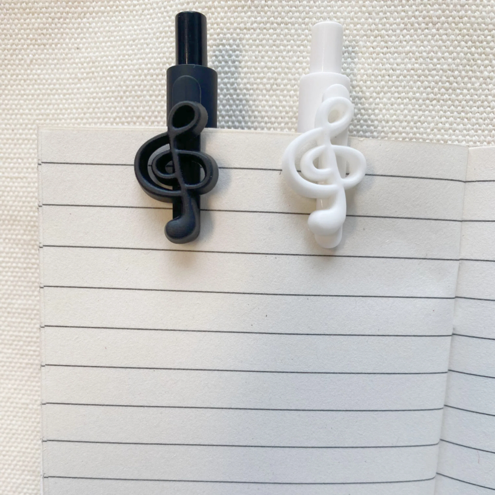 10 stuks muzieknoten pennen, muzikale nieuwigheid, 0.5mm soepel schrijvende zwarte pennen voor dagboek, kantoor en schoolbenodigdheden