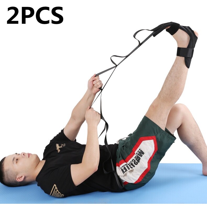 Yoga Flexibility Stretching Leg Stretcher Strap for Ballet Cheer Dance Gymnastics Trainer Yoga Flexibility Leg Stretch belt: 2PCS