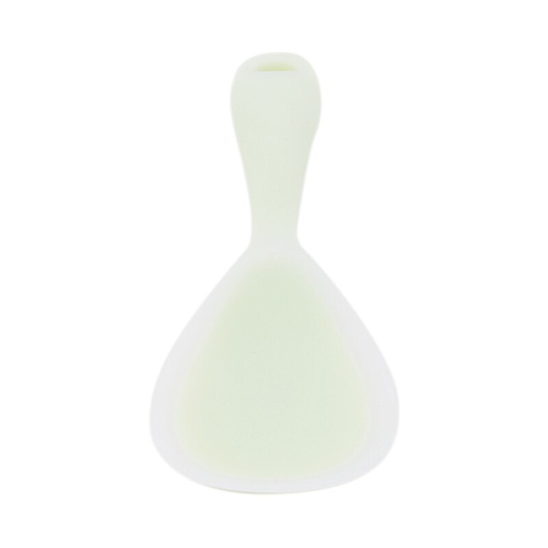 Silicone Rice Spoon Heat Resistant Sushi Scoop Paddle Meal Spoon Kitchen Tools Tableware Flat Rice Scoop: green