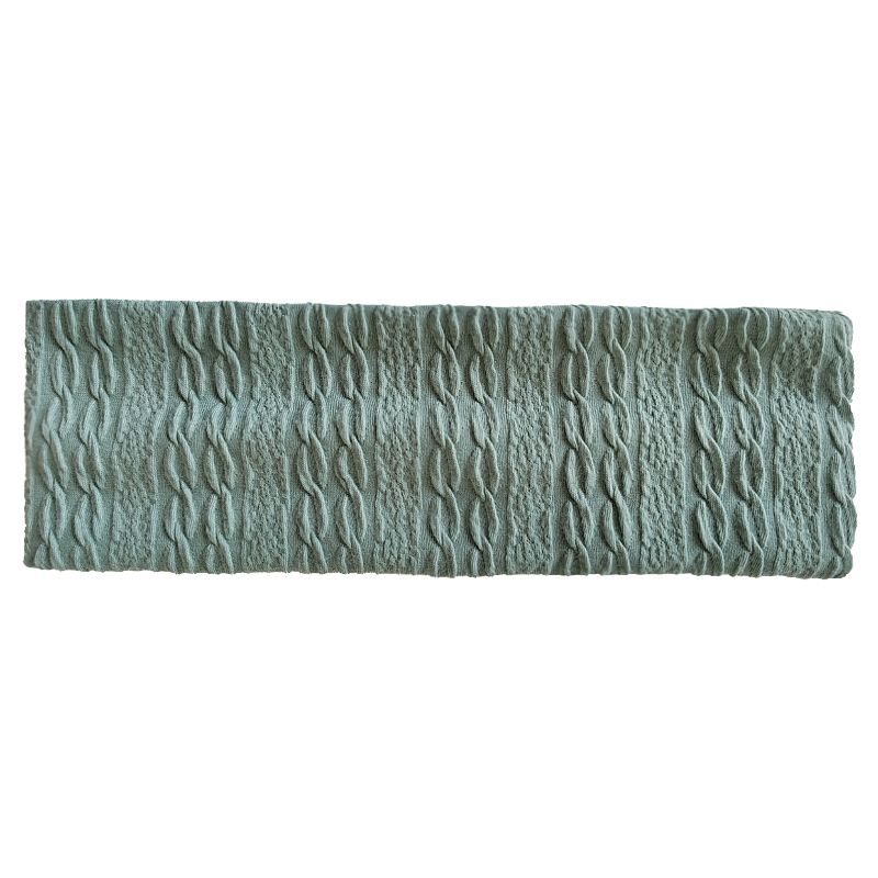 Vrouwen Spiraal Streep Zachte Haarband Headwrap Lady Gebreide Hoofdband Elastische Haarbanden Mode Effen Kleur Tulband Haar Accessoires: Sky Blue