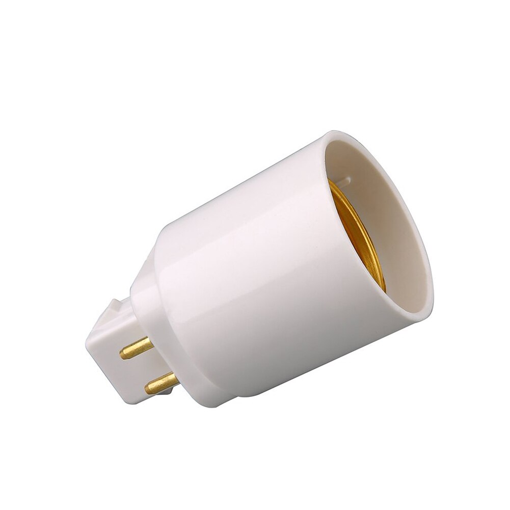 LED Light Lamp Adapter Fireproof Plastic Converter GX24Q-E27 Adapter Conversion Socket Light Bulb Adapter