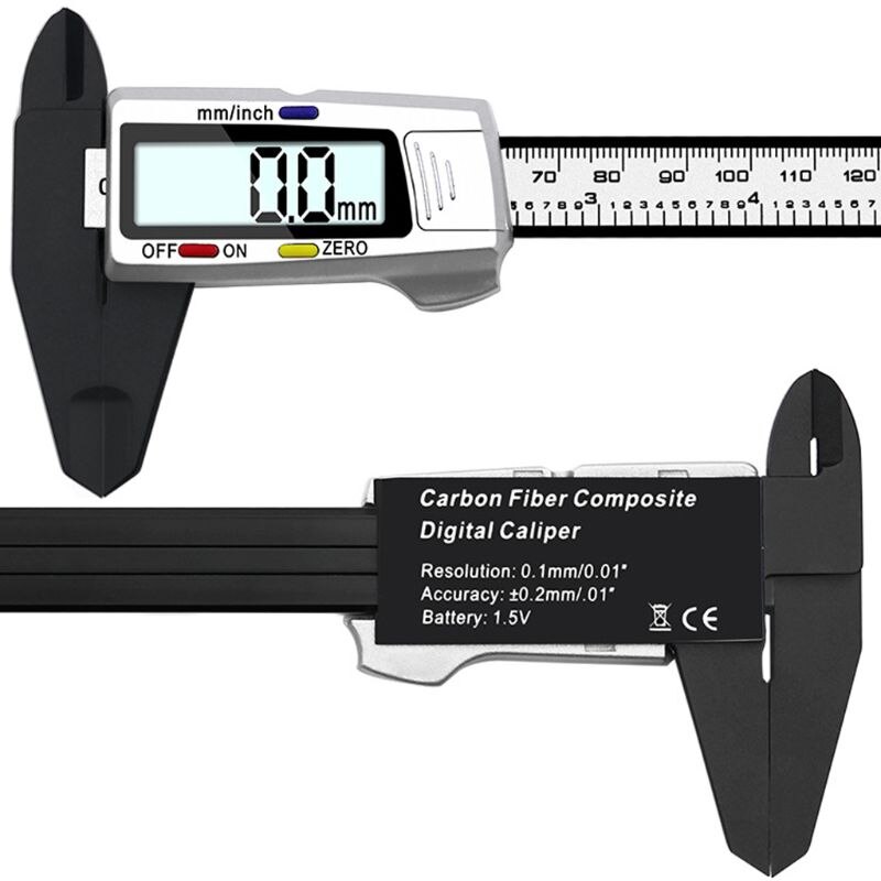 Electronic Digital Caliper Stainless Steel Body with Large LCD Screen | 0 - 6 Inches | Inch/Fractions/Millimeter Conversion