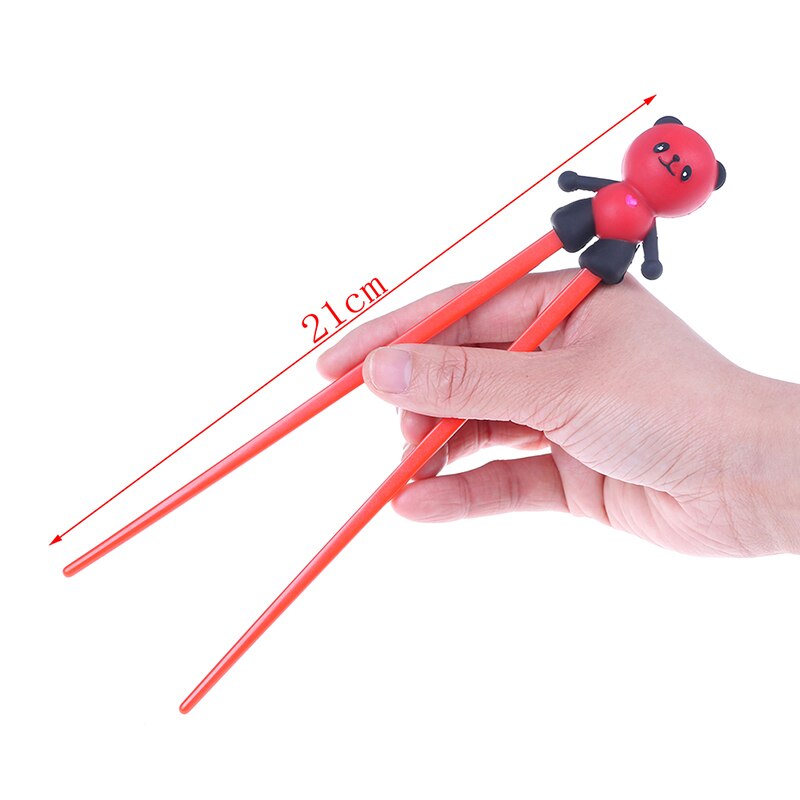 1 Paar Kinderen Baby Learning Training Chopstick Siliconen Cartoon Panda Helper Eetstokjes Beginner Gebruik Palillos Chino