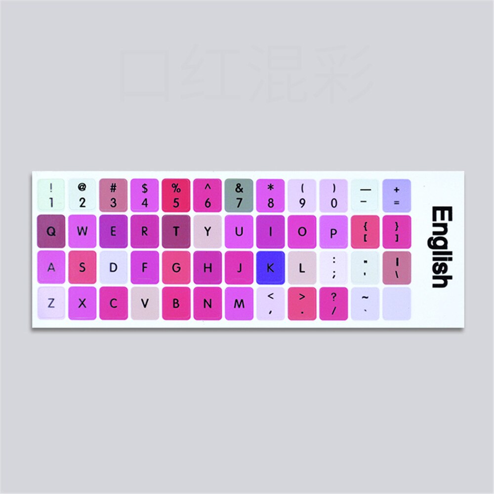 English Keyboard Stickers for Laptop Keyboards Protector Computer Button Sticker Letter Layout Keyboard Covers Office Supplies: E