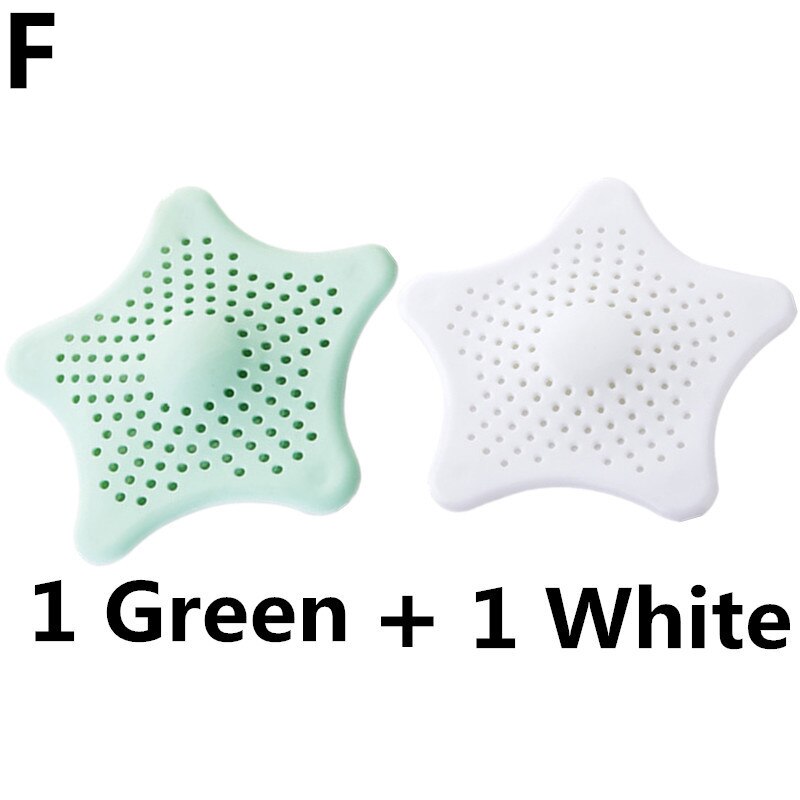 2 stk stjerneudløb afløbsdæksel vask vask filter filter badekar hårfanger dækning bad køkkenudstyr tilbehør: F model