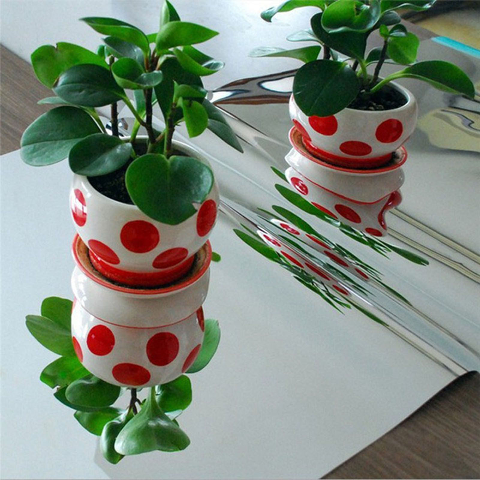 Self-adhesive Wall Mirror Stickers DIY Craft Home Wall Decor Reflective Stickers for Bedroom Door Cabinets