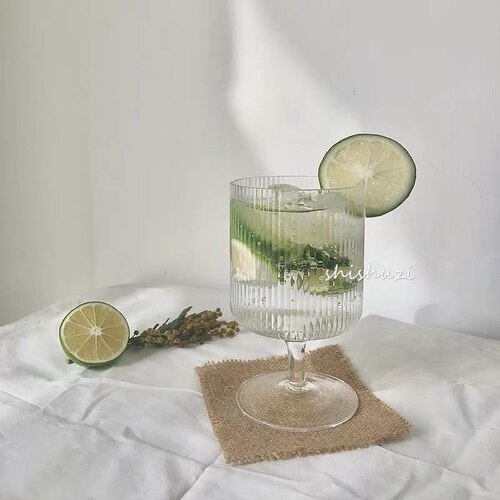 Transparent glaskopp modern kaffe mjölk juice whisky vatten glas kopp coctail yoghurt copas de vino kök  de50bz: Stil 1