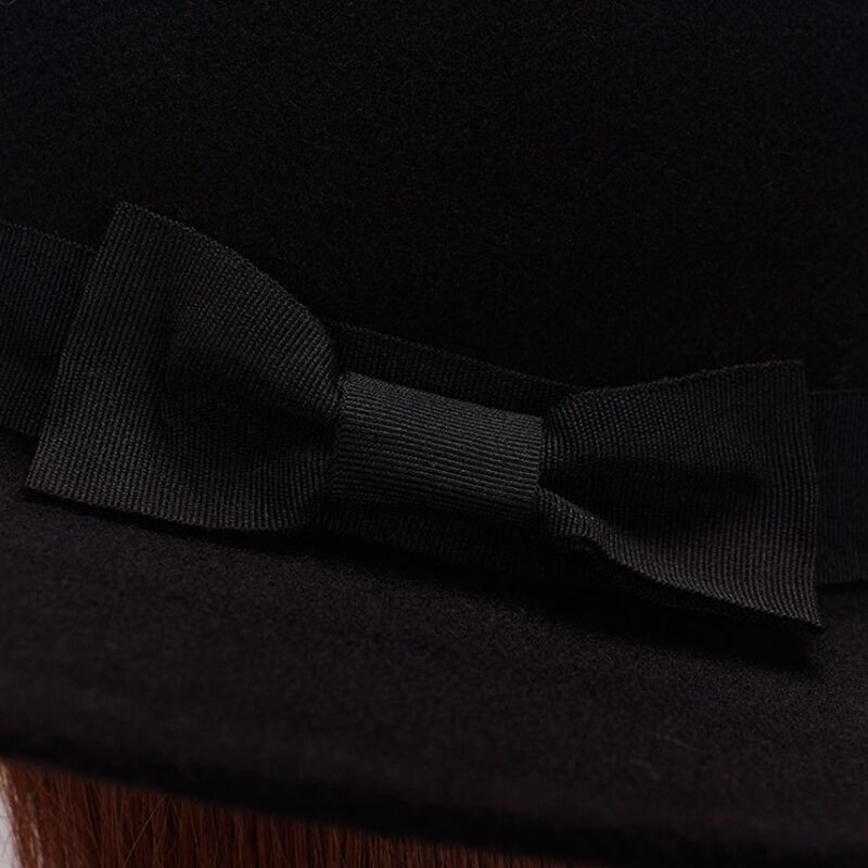 Märkes ull båtägare platt hatt för kvinnor & #39 ;s filt bred brättad fedorahatt laday prok pie chapeu de feltro bowler gambler topp hatt
