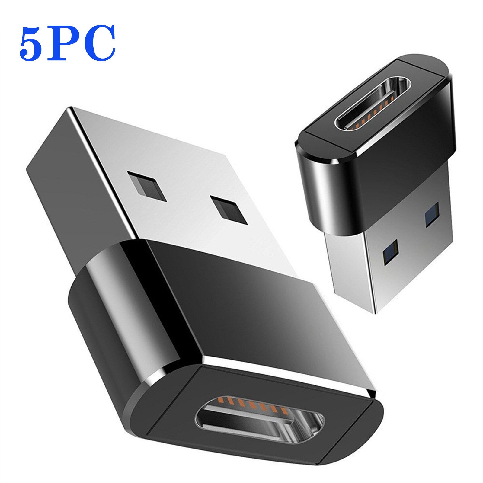 USB Typ-C Weibliche Zu USB 3,0 Männlichen Adapter USBC Zu USBA Stecker praktisch Adapter Konverter: C 5Stck