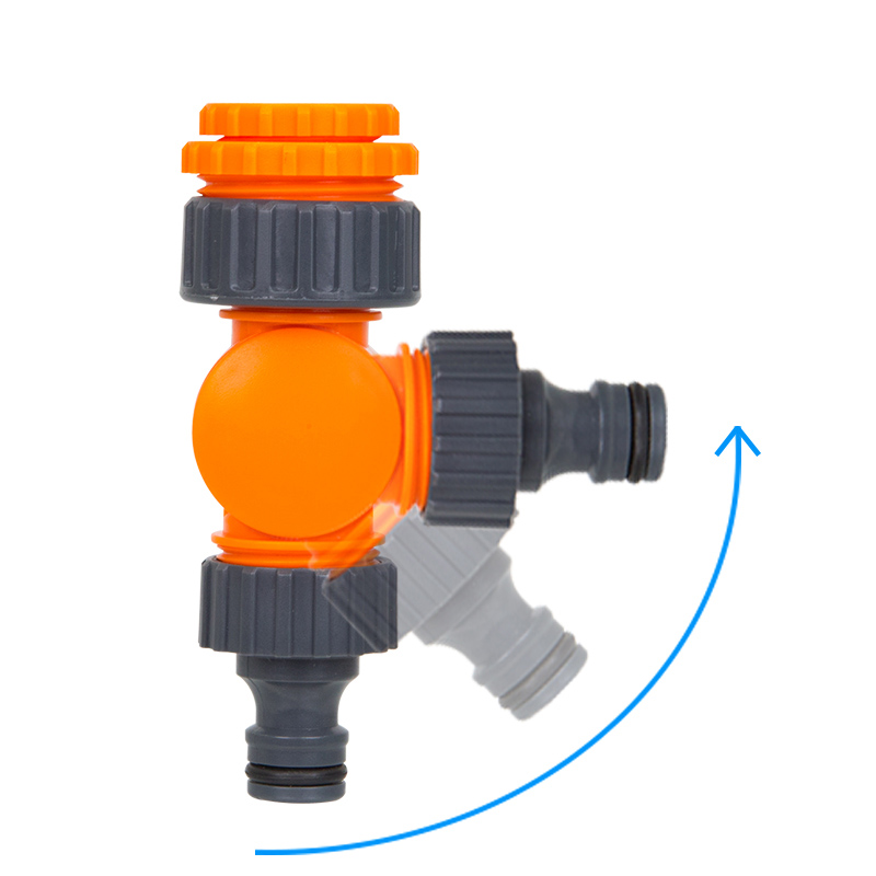 Rotating Garden Quick Connect Irrigation Agricultural Rotatable Quick Joint Water Control Valve 1/2'' 3/4 '' Irrigation Tool