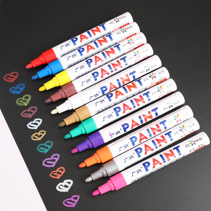 Fliesen Marker Reparatur Zauberstab Kuli Boden dauerhaft Farbe Marker Reifen Graffiti Fettige Reifen Auto Kratzer Ausbessern Reparatur Malerei markieren Stift
