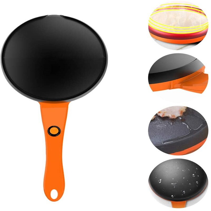 Multifunktionell crepe maker pan hushåll crepe pizza pannkaka elektrisk pannkaka bakning pan kaka maskin kök matlagning verktyg