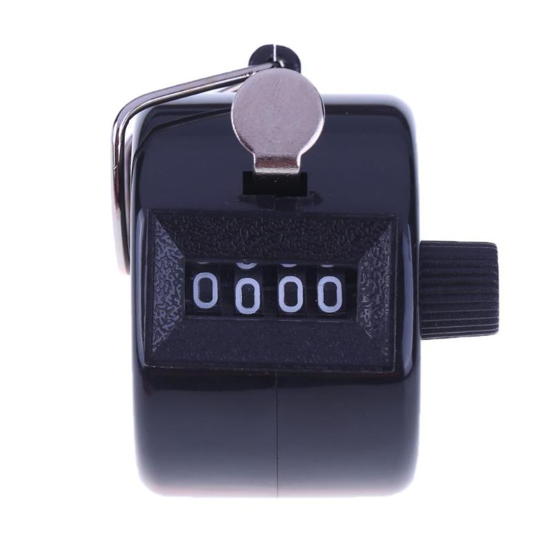 Contador de números de 4 dígitos, contadores de números, pantalla Manual de plástico, contador de puntos de Golf con contador de cuenta Manual: Black