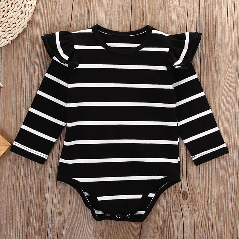 Pudcoco Striped Newborn Baby Boy Girl Cotton Romper Jumpsuit Outfits Clothes Babys' Clothing