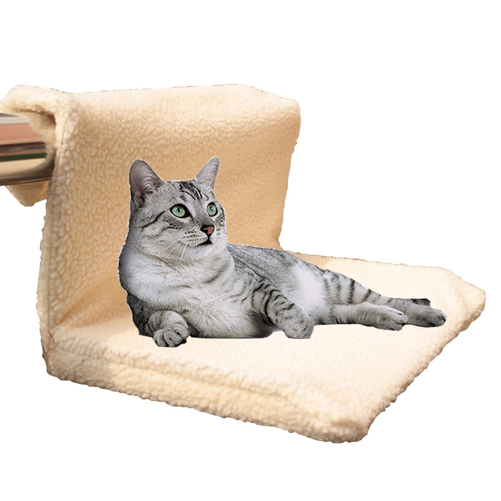 4# Cat Bed Removable Window Sill Cat Radiator Bed Hammock Perch Seat Lounge Pet Kitty Hanging Bed Cosy Hammock Mount Pet Seat