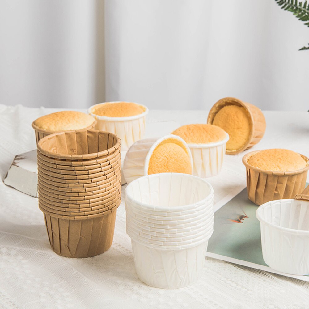 50 Uds papel para pastelitos taza de aceite de hornear taza bandeja de boda, caso Caissettes de Muffin envoltura de papel