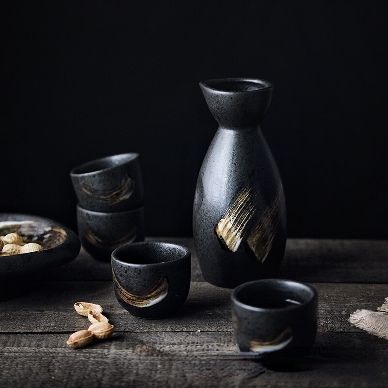 Ensemble de vin de Style japonais, ensemble de saké en céramique, distributeur de vin, vin blanc, tasse de vin de riz, petit verre à vin, ensemble de boissons pour la maison